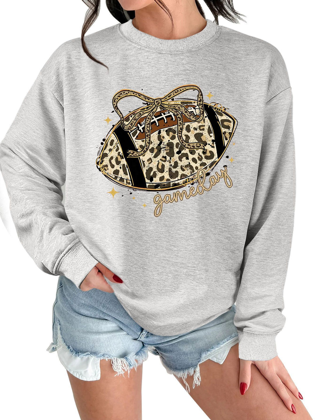 Kvinnors sweatshirt med spännande sportmotiv och avslappnad skärning Mirla-Eva Jonsson