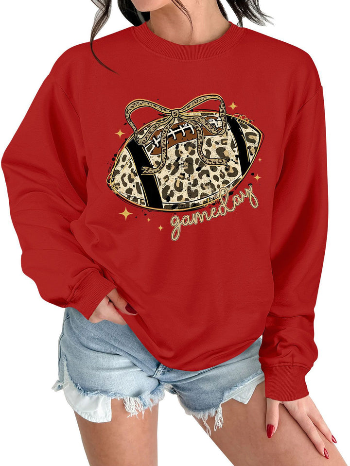 Kvinnors sweatshirt med spännande sportmotiv och avslappnad skärning Mirla-Eva Jonsson