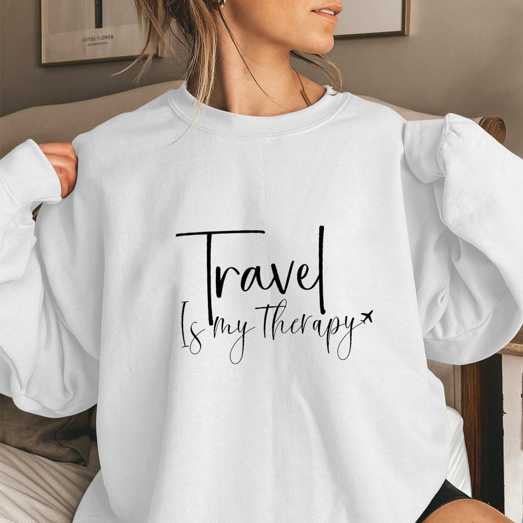 Kvinnors sweatshirt med statementtryck och puffärmar Mirla-Eva Jonsson