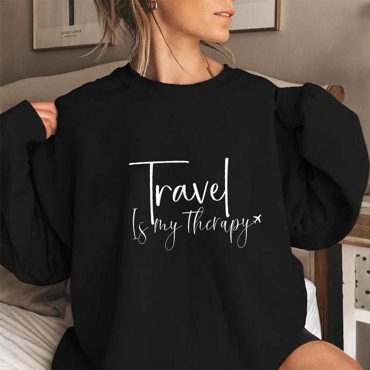 Kvinnors sweatshirt med statementtryck och puffärmar Mirla-Eva Jonsson