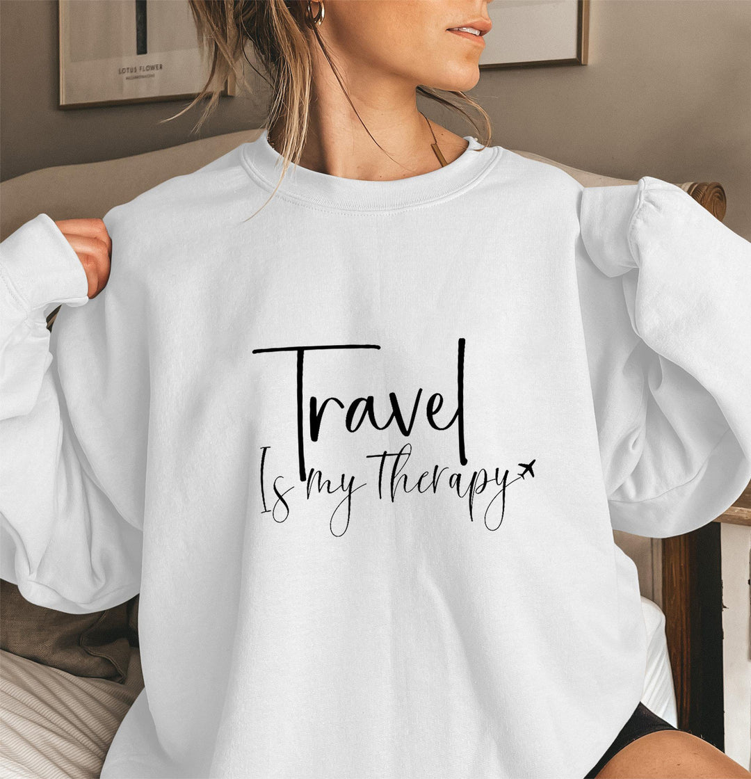 Kvinnors sweatshirt med statementtryck och puffärmar Mirla-Eva Jonsson