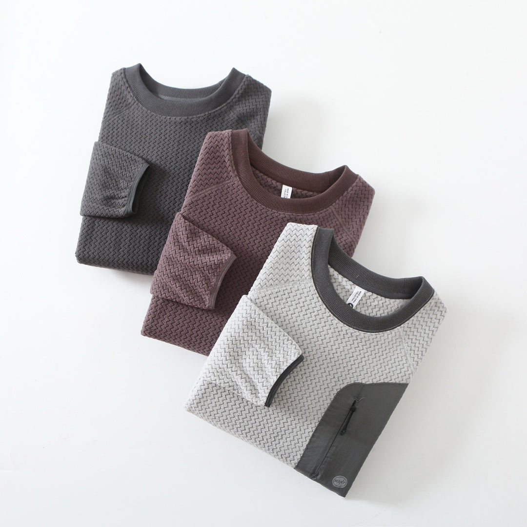 Kvinnors sweatshirt med texturerad design Mirla-Eva Jonsson
