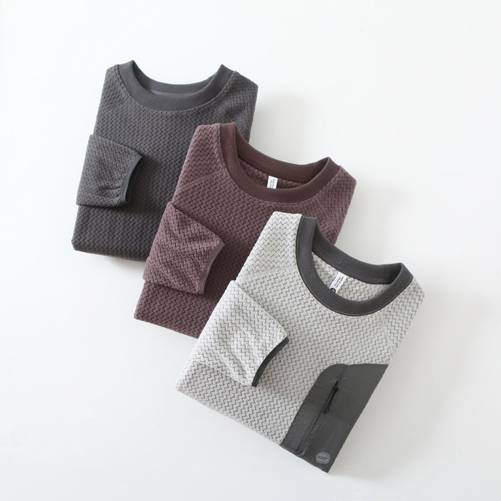 Kvinnors sweatshirt med texturerad design Mirla-Eva Jonsson