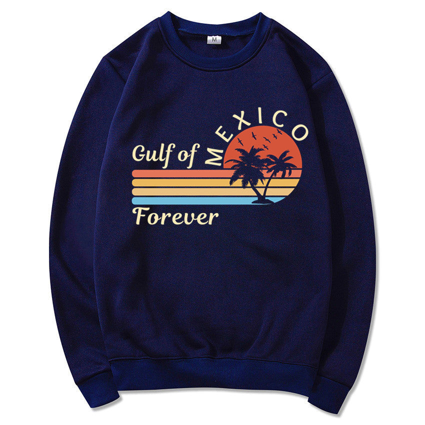 Kvinnors sweatshirt med tropisk grafisk design och modern tryck Mirla-Eva Jonsson