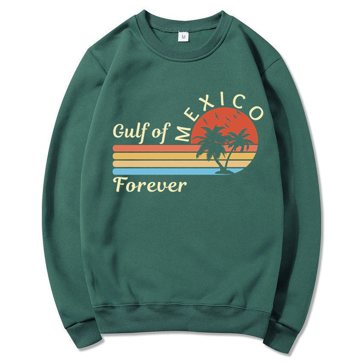 Kvinnors sweatshirt med tropisk grafisk design och modern tryck Mirla-Eva Jonsson