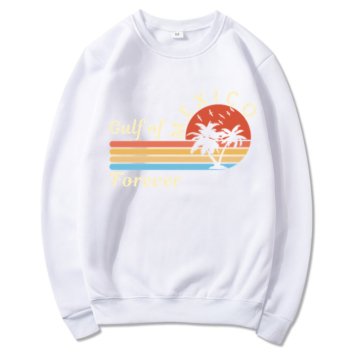 Kvinnors sweatshirt med tropisk grafisk design och modern tryck Mirla-Eva Jonsson