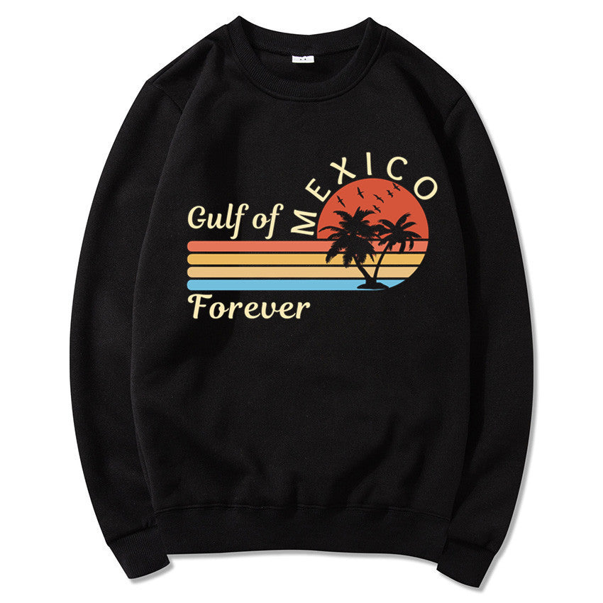 Kvinnors sweatshirt med tropisk grafisk design och modern tryck Mirla-Eva Jonsson