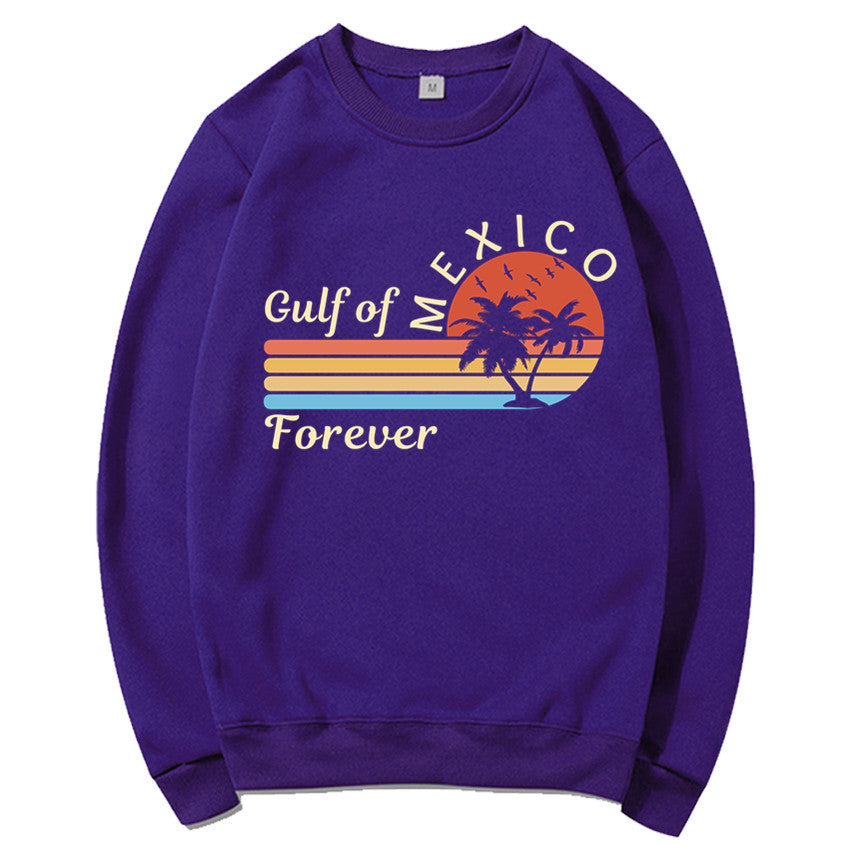 Kvinnors sweatshirt med tropisk grafisk design och modern tryck Mirla-Eva Jonsson