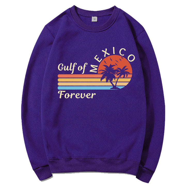 Kvinnors sweatshirt med tropisk grafisk design och modern tryck Mirla-Eva Jonsson