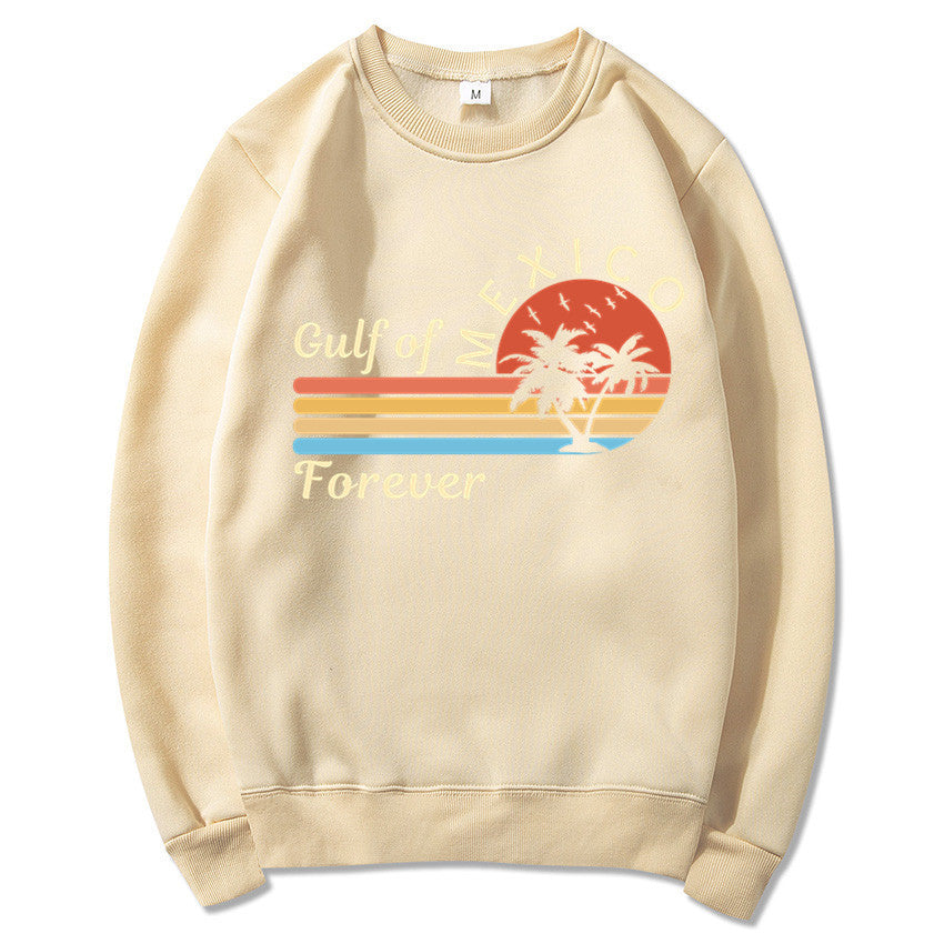 Kvinnors sweatshirt med tropisk grafisk design och modern tryck Mirla-Eva Jonsson