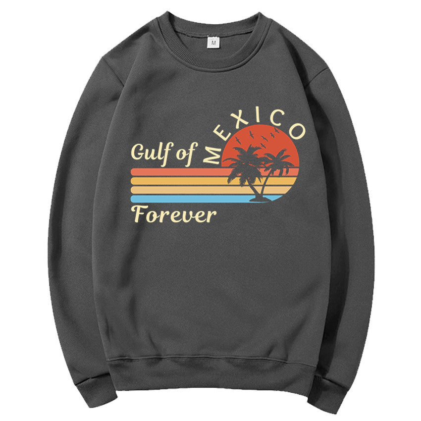 Kvinnors sweatshirt med tropisk grafisk design och modern tryck Mirla-Eva Jonsson