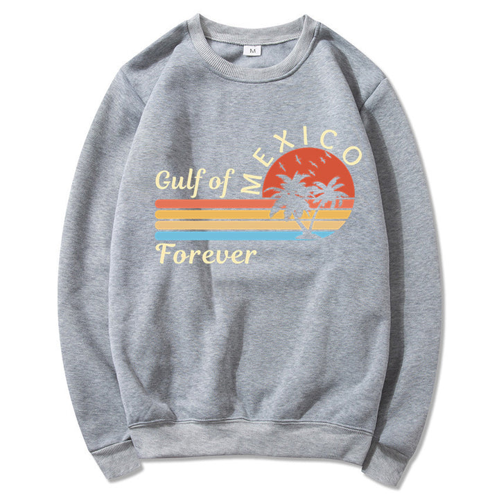 Kvinnors sweatshirt med tropisk grafisk design och modern tryck Mirla-Eva Jonsson