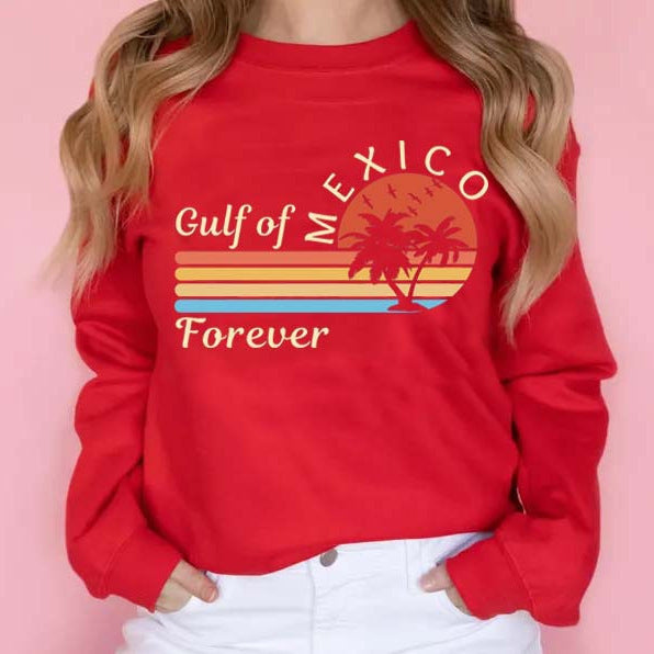 Kvinnors sweatshirt med tropisk grafisk design och modern tryck Mirla-Eva Jonsson