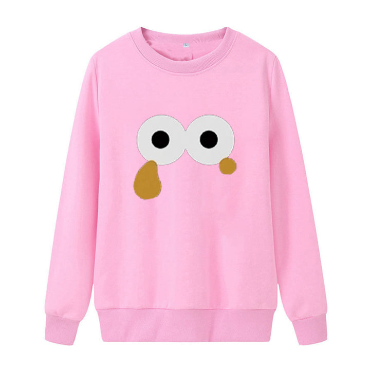 Kvinnors sweatshirt med unik tecknad design Mirla-Eva Jonsson