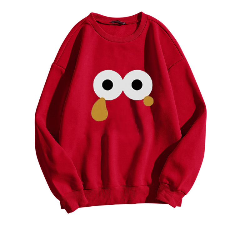Kvinnors sweatshirt med unik tecknad design Mirla-Eva Jonsson