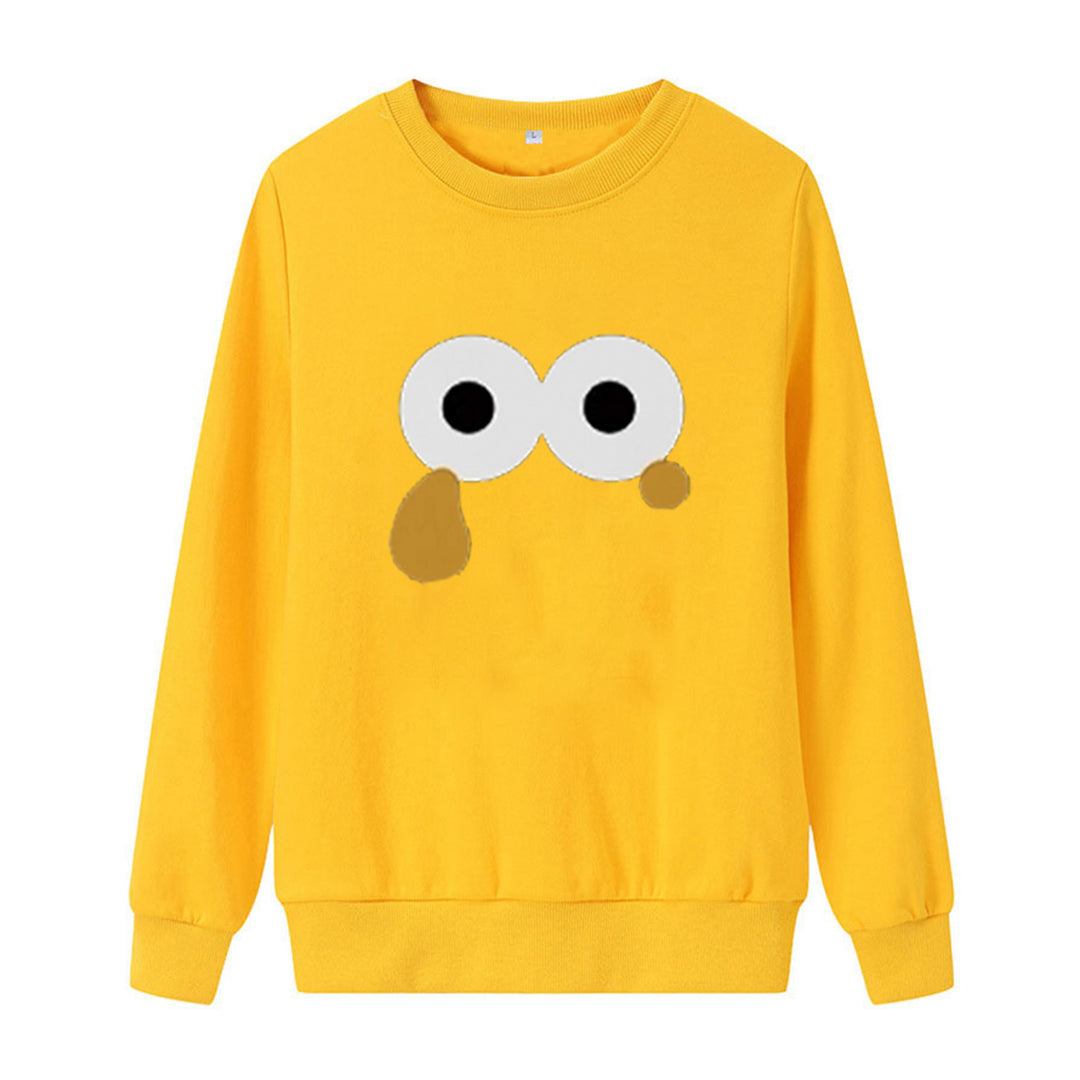 Kvinnors sweatshirt med unik tecknad design Mirla-Eva Jonsson