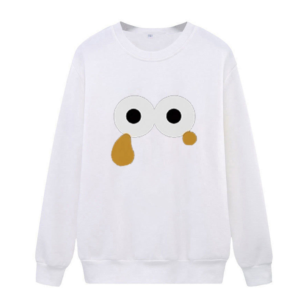 Kvinnors sweatshirt med unik tecknad design Mirla-Eva Jonsson