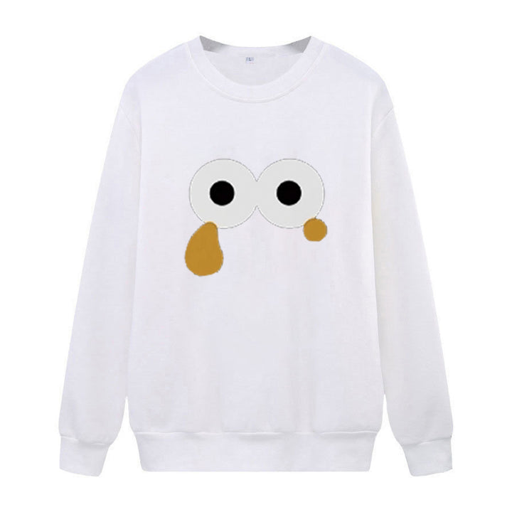 Kvinnors sweatshirt med unik tecknad design Mirla-Eva Jonsson