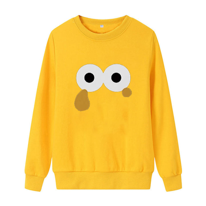Kvinnors sweatshirt med unik tecknad design Mirla-Eva Jonsson