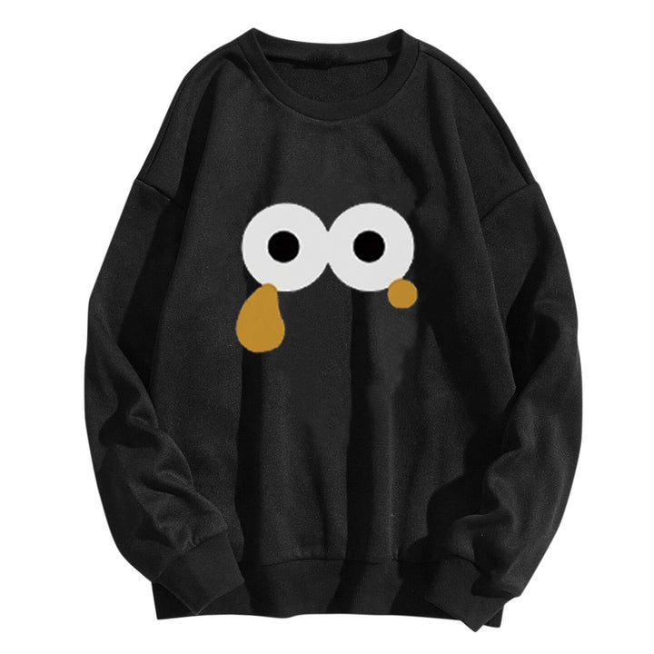 Kvinnors sweatshirt med unik tecknad design Mirla-Eva Jonsson