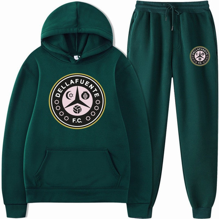 Kvinnors sweatshirt och joggbyxor set med sportigt klubbmotiv Mirla-Eva Jonsson