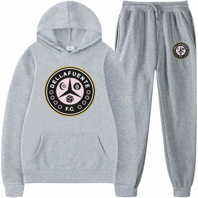 Kvinnors sweatshirt och joggbyxor set med sportigt klubbmotiv Mirla-Eva Jonsson