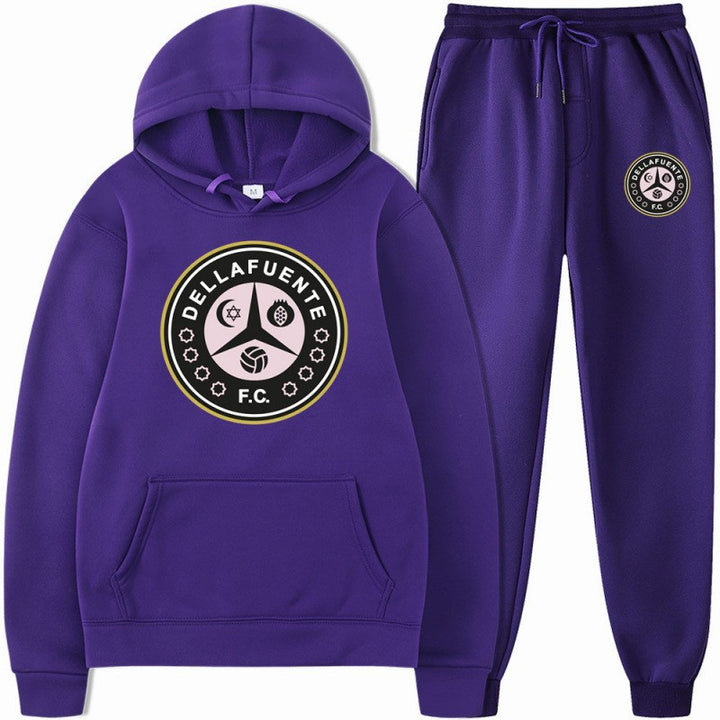 Kvinnors sweatshirt och joggbyxor set med sportigt klubbmotiv Mirla-Eva Jonsson