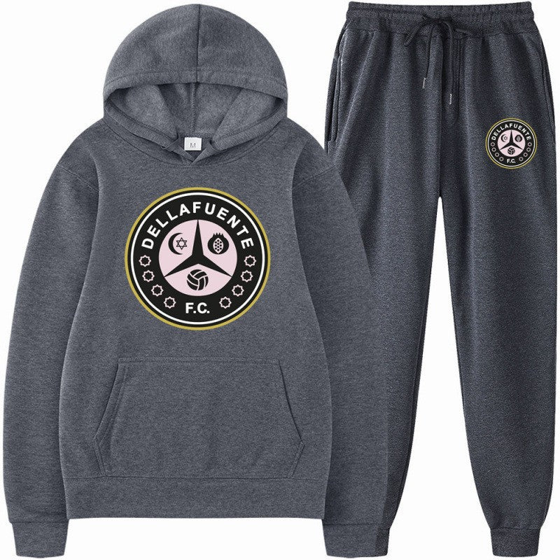 Kvinnors sweatshirt och joggbyxor set med sportigt klubbmotiv Mirla-Eva Jonsson