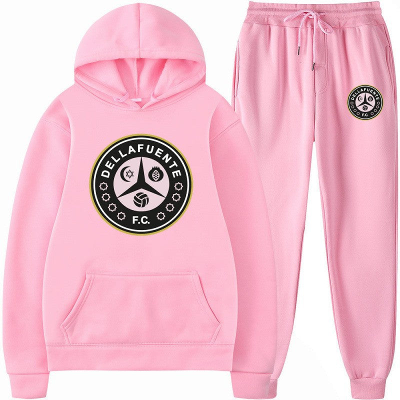 Kvinnors sweatshirt och joggbyxor set med sportigt klubbmotiv Mirla-Eva Jonsson