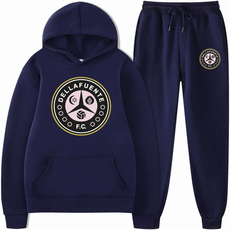 Kvinnors sweatshirt och joggbyxor set med sportigt klubbmotiv Mirla-Eva Jonsson