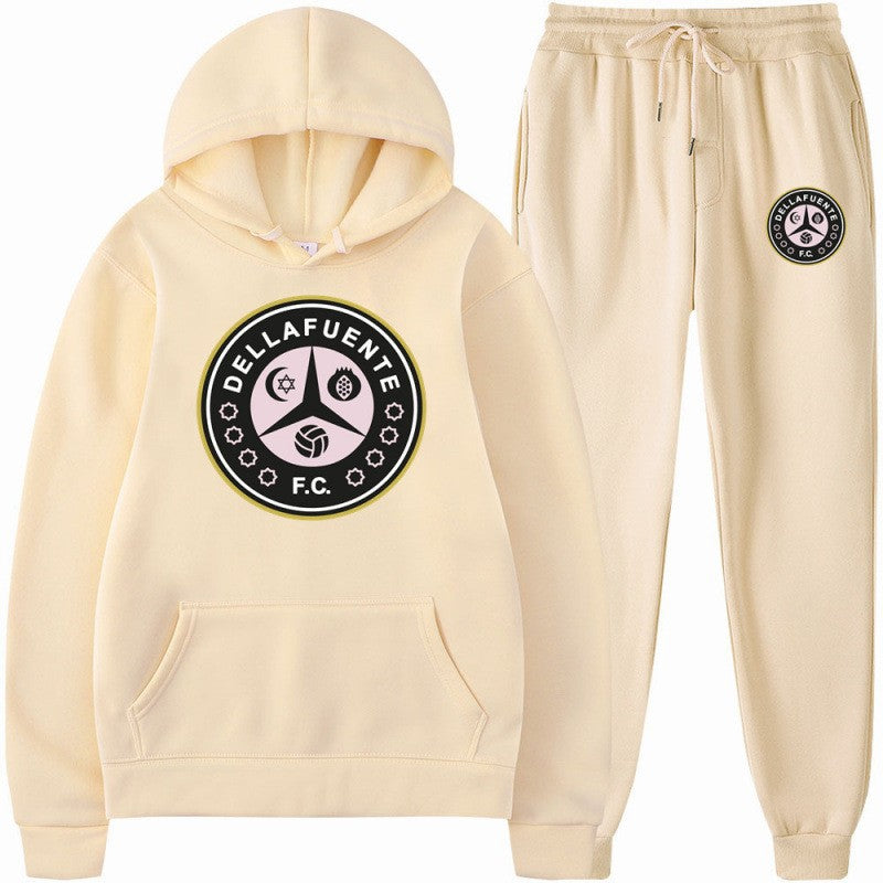 Kvinnors sweatshirt och joggbyxor set med sportigt klubbmotiv Mirla-Eva Jonsson