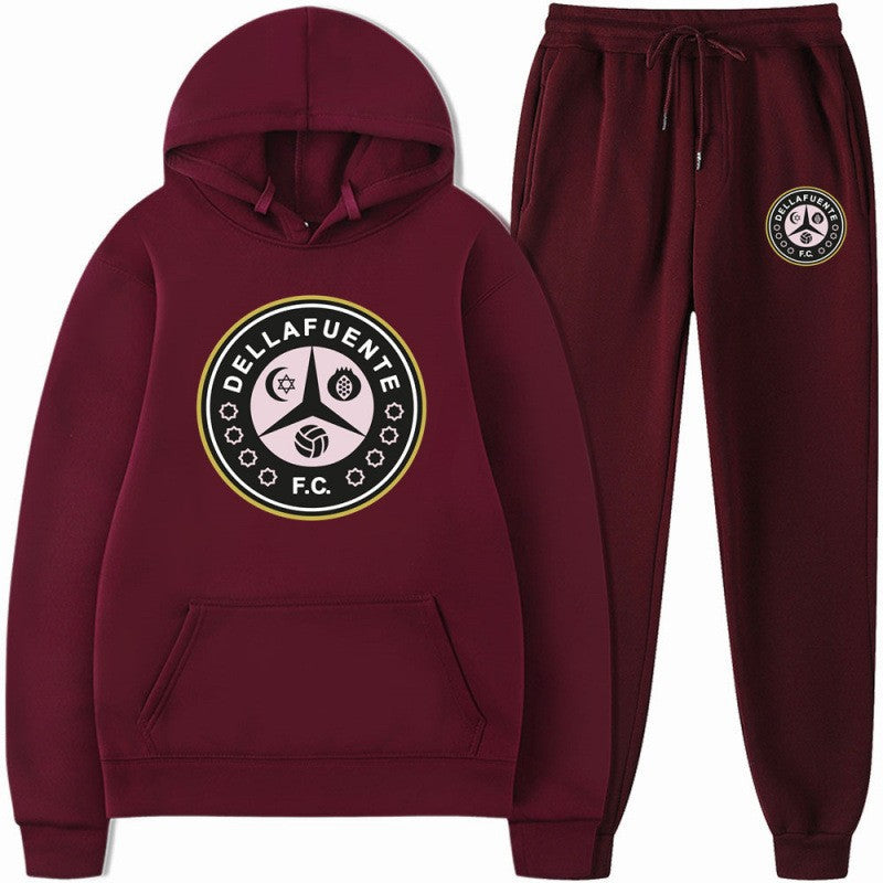 Kvinnors sweatshirt och joggbyxor set med sportigt klubbmotiv Mirla-Eva Jonsson