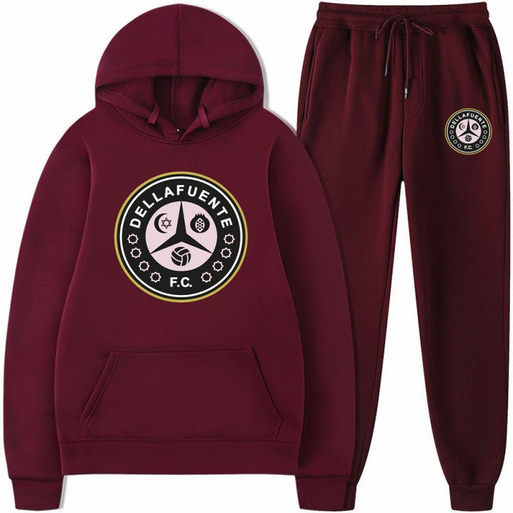 Kvinnors sweatshirt och joggbyxor set med sportigt klubbmotiv Mirla-Eva Jonsson