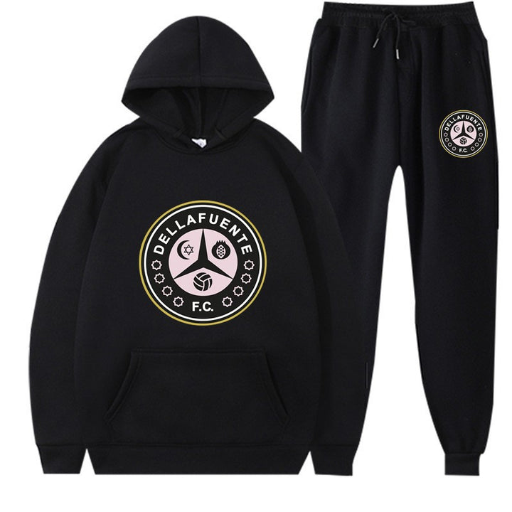Kvinnors sweatshirt och joggbyxor set med sportigt klubbmotiv Mirla-Eva Jonsson