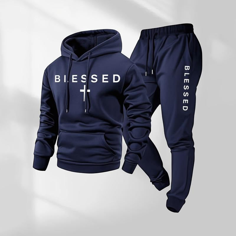 Kvinnors sweatshirt och jogger-set med modern text och praktiska fickor Mirla-Eva Jonsson