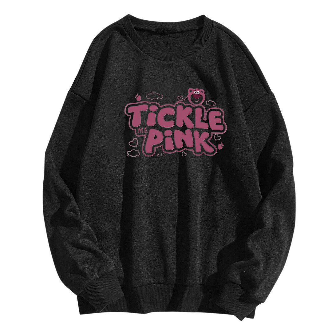 Kvinnors sweatshirts i avslappnad design med glatt tryck Mirla-Eva Jonsson