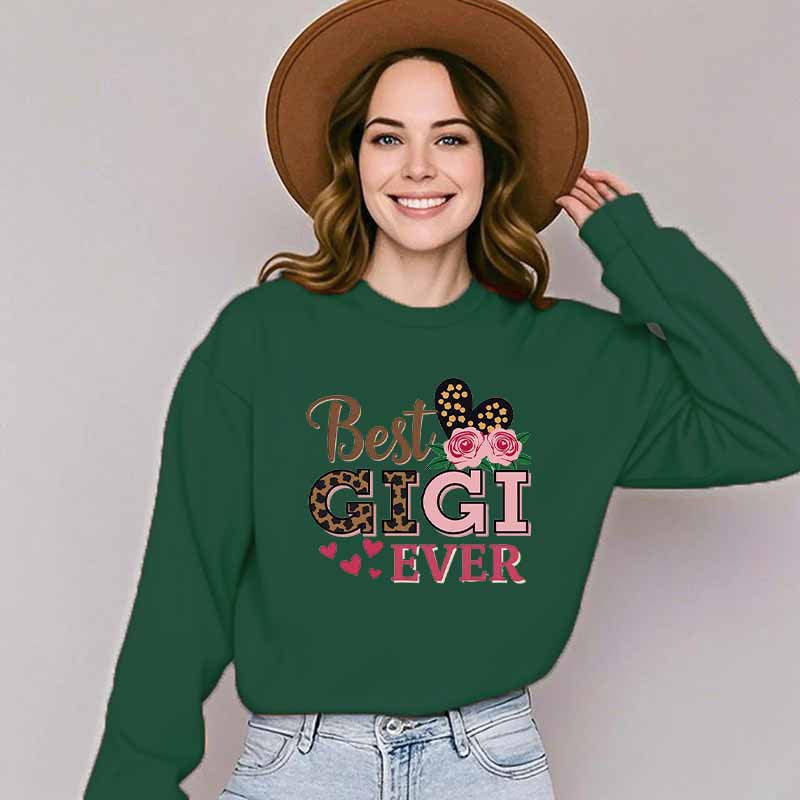 Kvinnors sweatshirts med kreativ Gigi motiv Mirla-Eva Jonsson