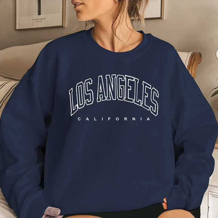 Kvinnors sweatshirts med kreativt tryck och avslappnad skärning Mirla-Eva Jonsson