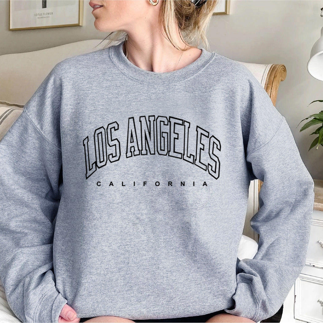 Kvinnors sweatshirts med kreativt tryck och avslappnad skärning Mirla-Eva Jonsson