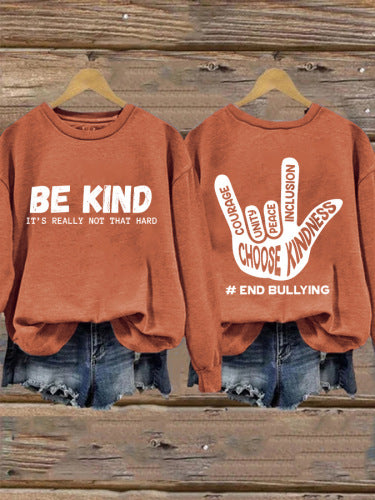 Kvinnors sweatshirts med positivt budskap och kreativ handdesign Mirla-Eva Jonsson