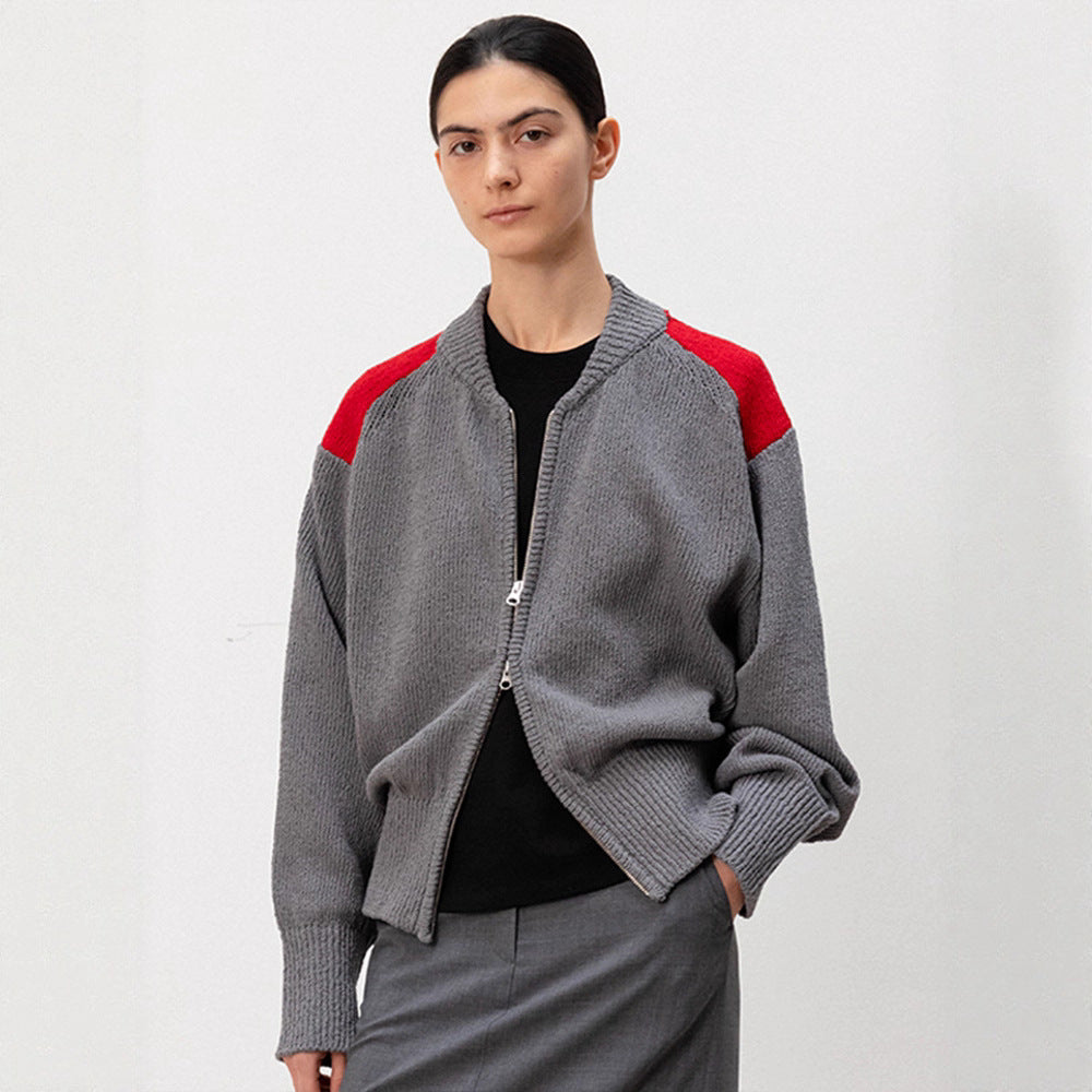 Kvinnors trendiga cardigan med dragkedja Mirla-Eva Jonsson