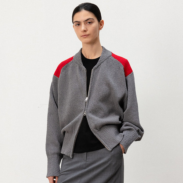 Kvinnors trendiga cardigan med dragkedja Mirla-Eva Jonsson