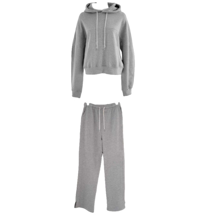 Kvinnors trendiga loungewear-set med kortad hoodie och bekväma byxor Mirla-Eva Jonsson
