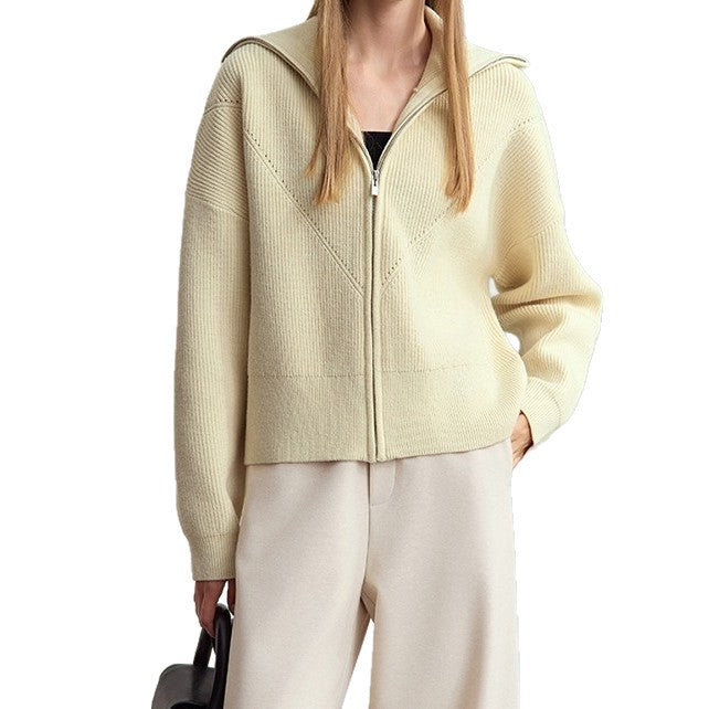 Kvinnors trendiga oversized hoodie med dragkedja Mirla-Eva Jonsson