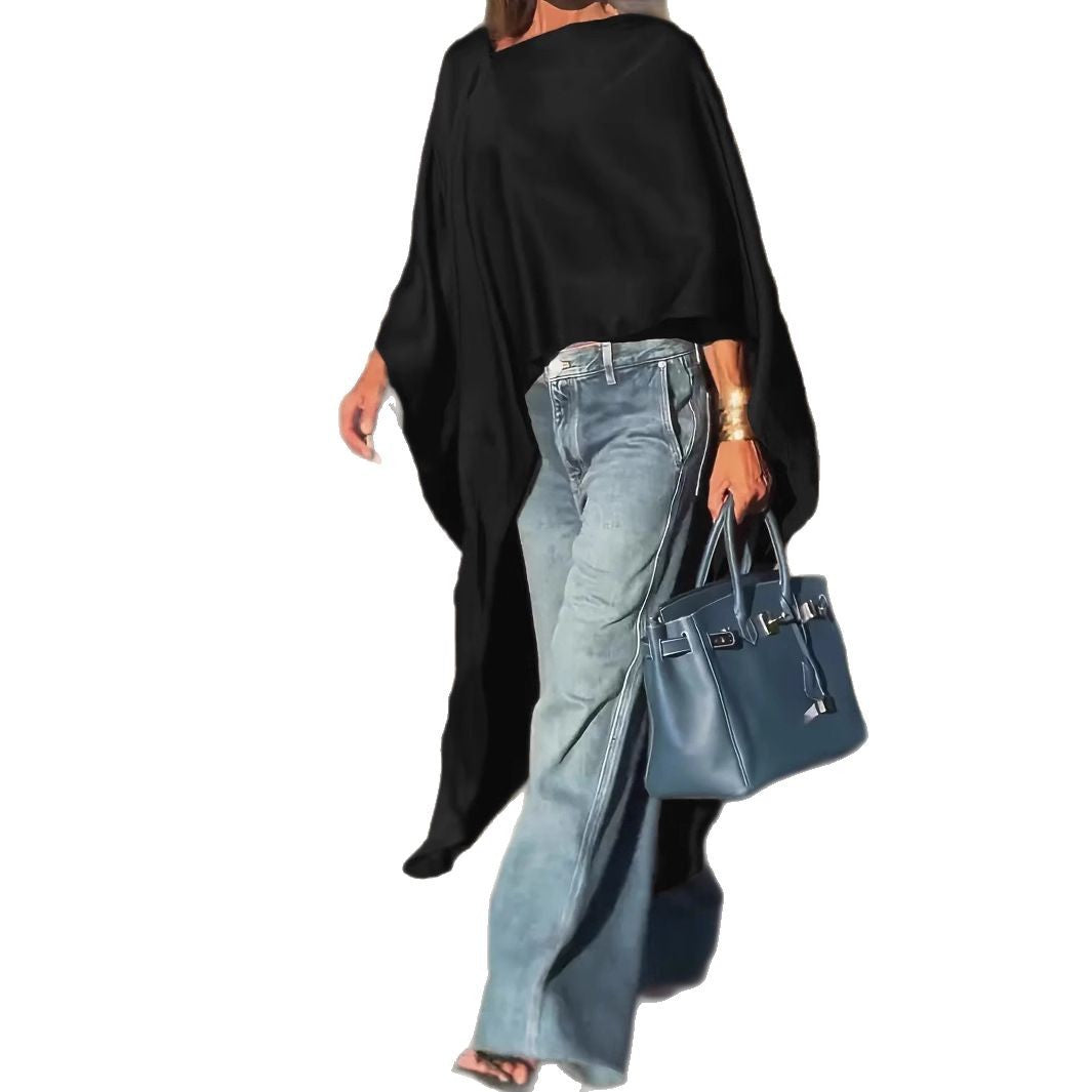 Kvinnors trendiga oversized topp med en flödande passform Mirla-Eva Jonsson