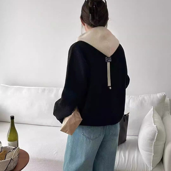 Kvinnors trendiga vadderade jacka med huva och dubbel dragkedja Mirla-Eva Jonsson