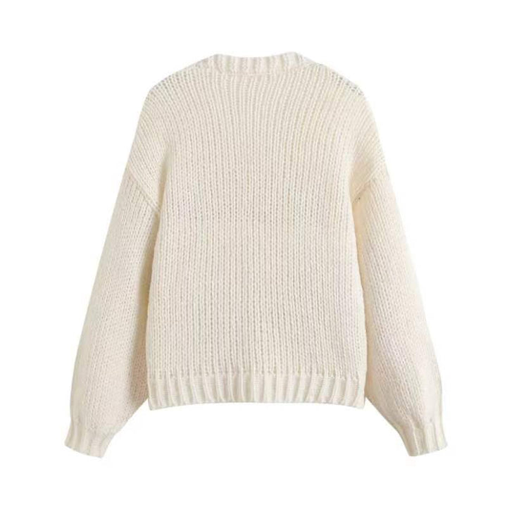 Kvinnors tröja med fruktig broderi Mirla-Eva Jonsson