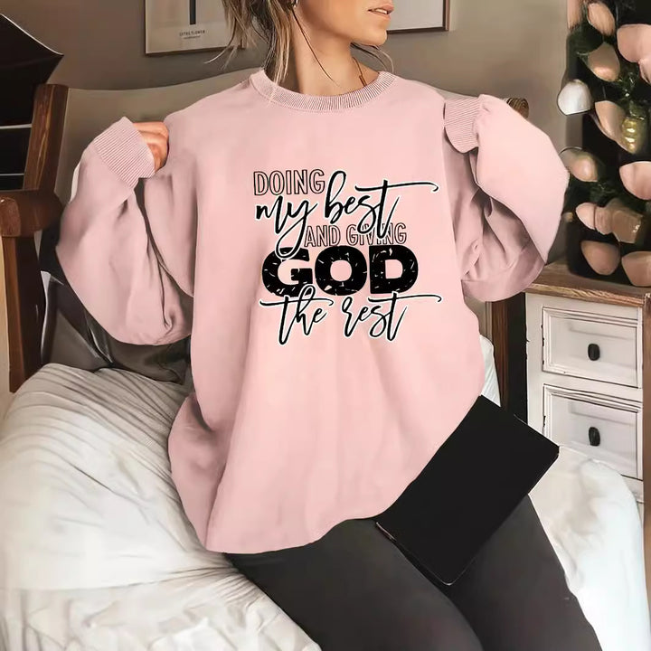 Kvinnors tröja med personlig motiv Mirla-Eva Jonsson