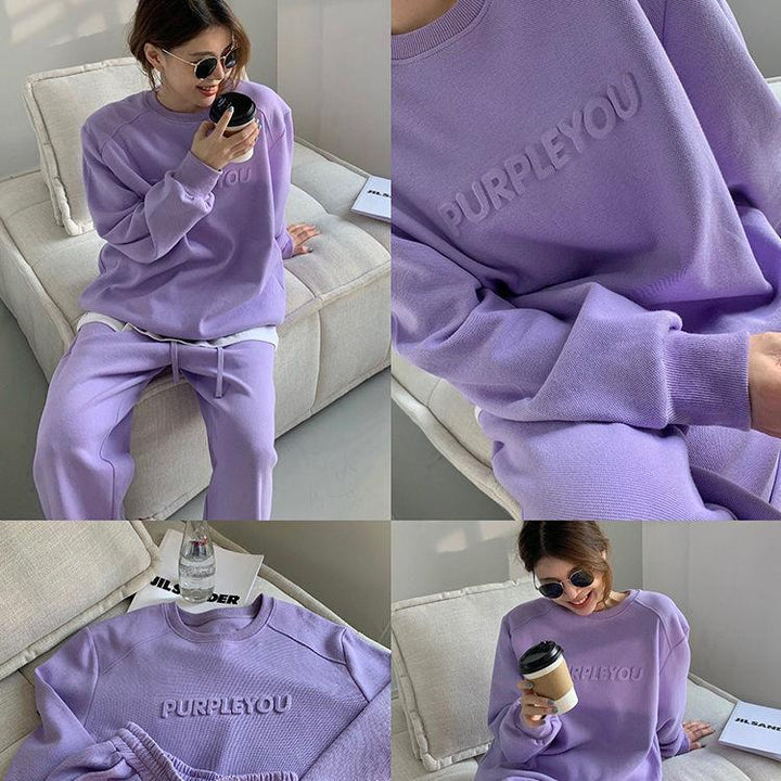 Kvinnors urbana loungeklädsel med oversized sweatshirts och avslappnade joggers Mirla-Eva Jonsson