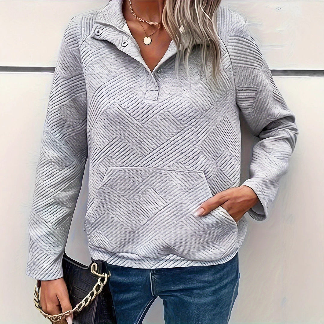 Kvinnors vadderad tröja med hel dragkedja och praktiska fickor Mirla-Eva Jonsson